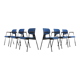 6 chairs by Willy Van der Meeren 1950's