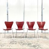 Set of 4 non branded butterfly chairs