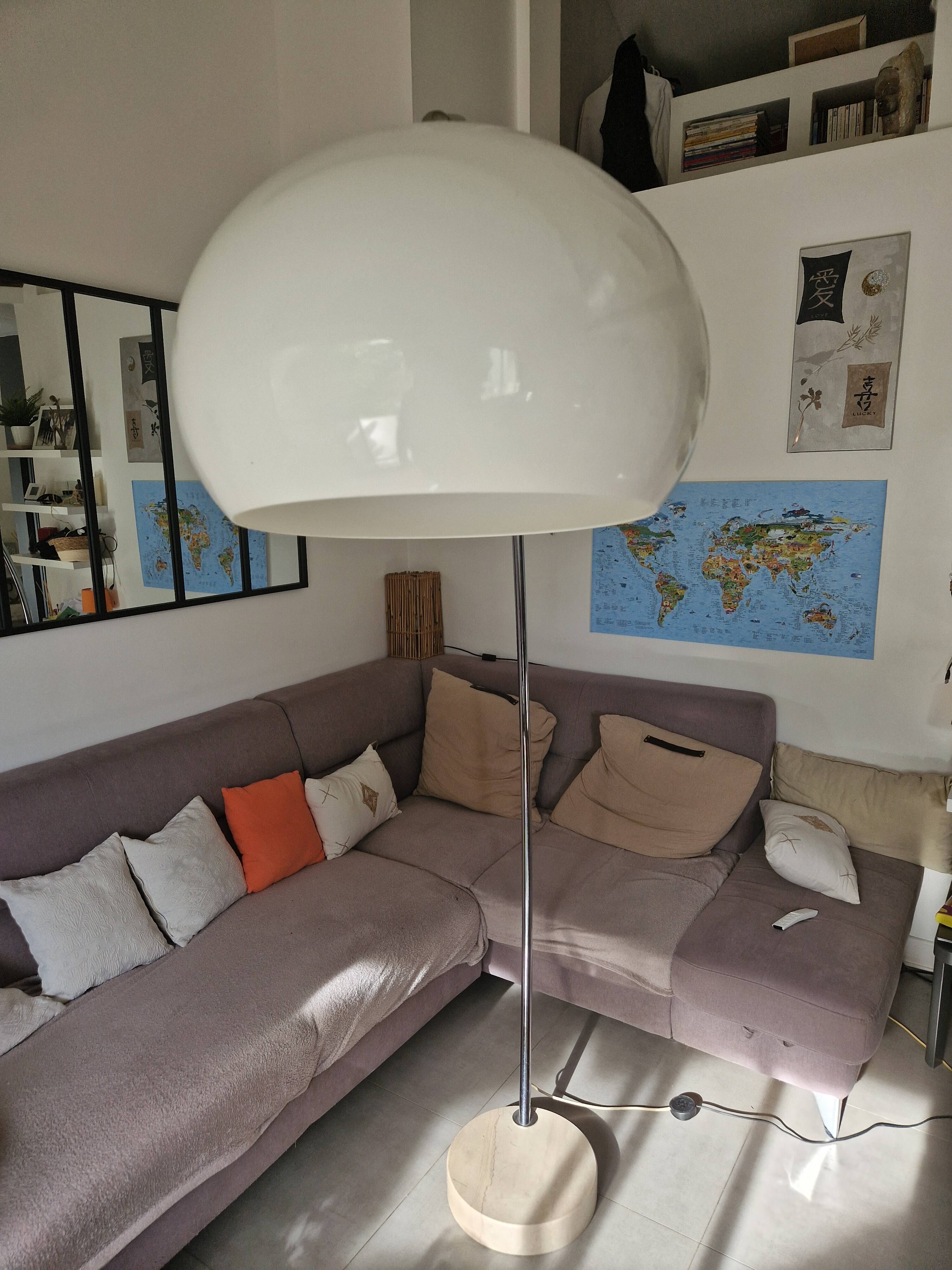 Lampe vintage Roche bobois arc année 70