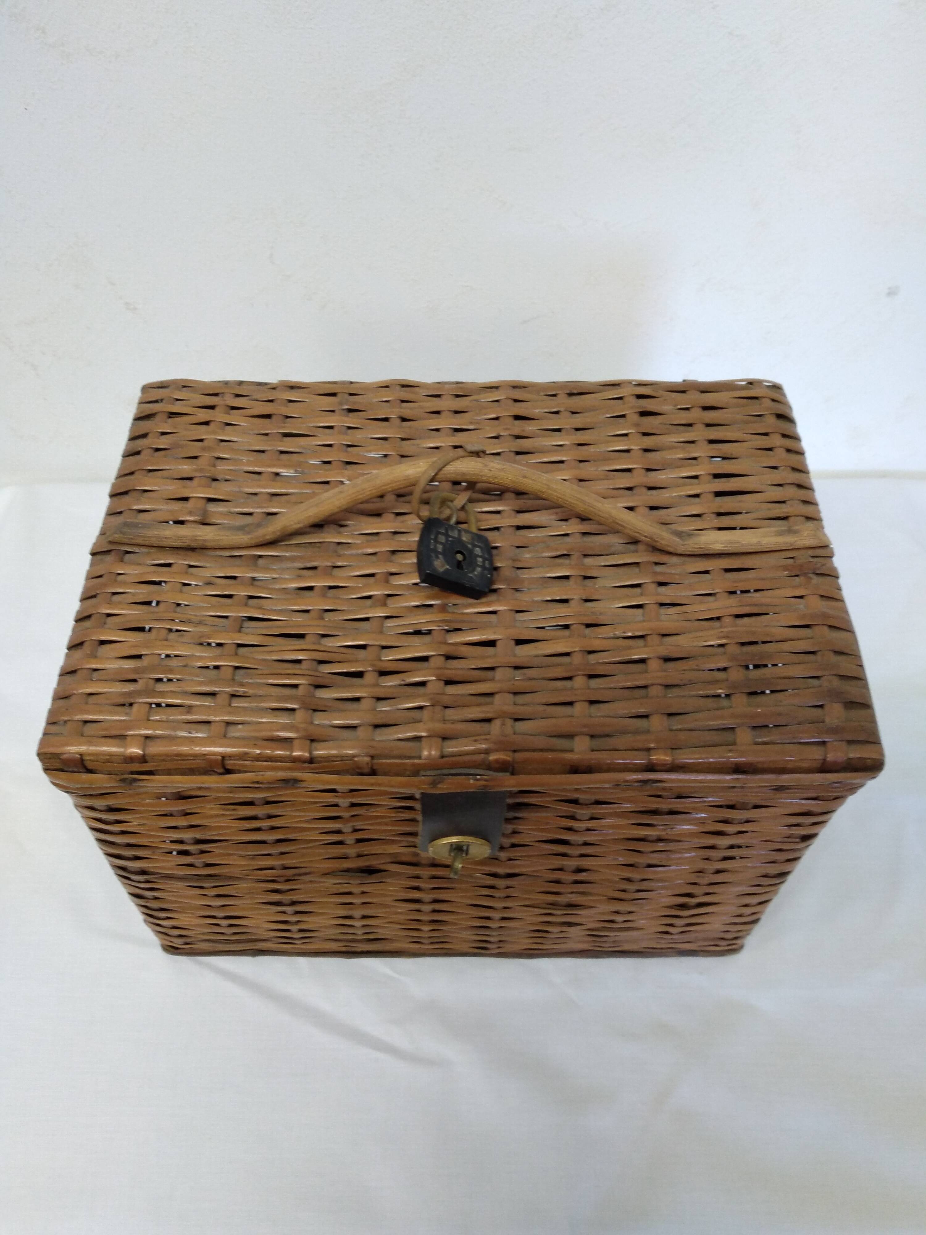 Vintage wicker box