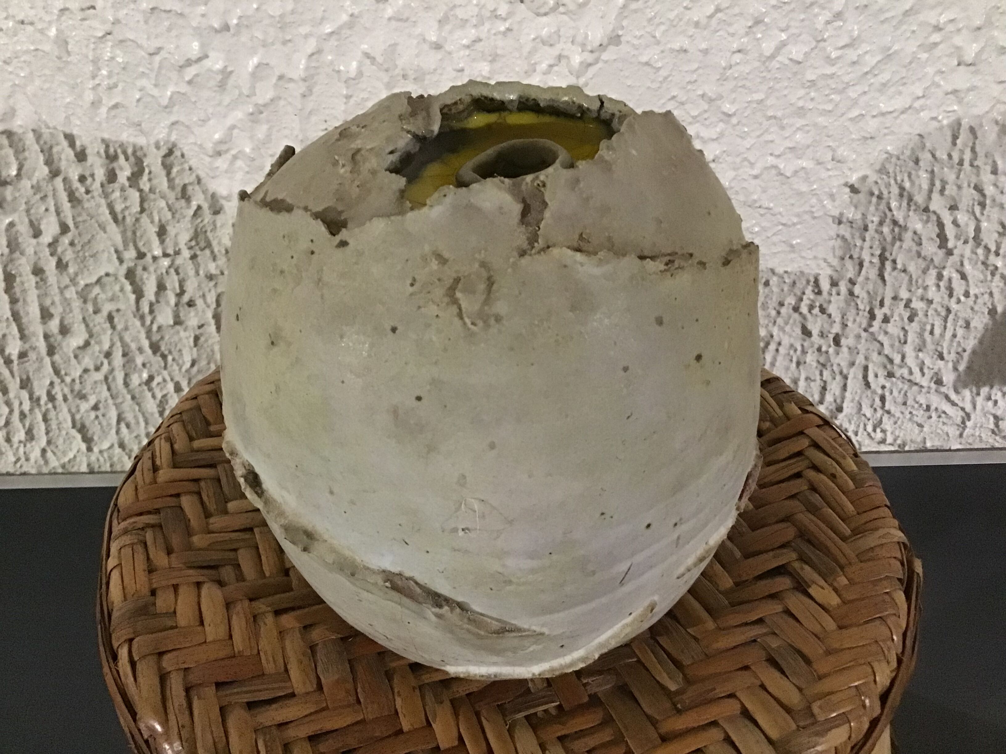 Vase boule raku