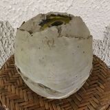 Raku ball vase