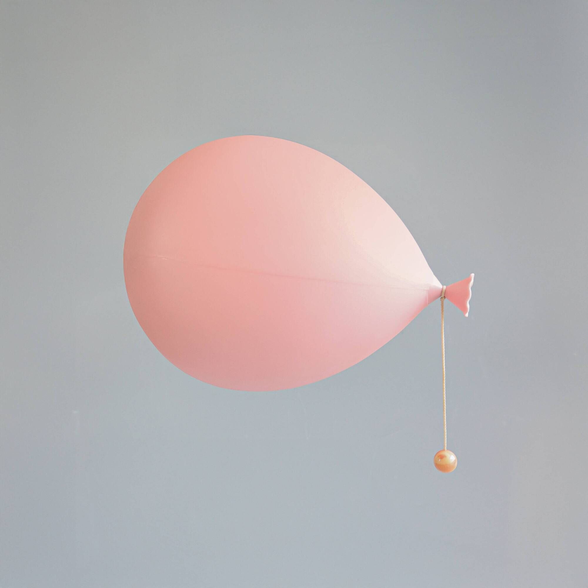 Bilumen 'Balloon' pink wall lamp by Yves Christin, Italy, 1980s.