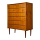 Scandinavian teak chest of drawers from the 1960s.