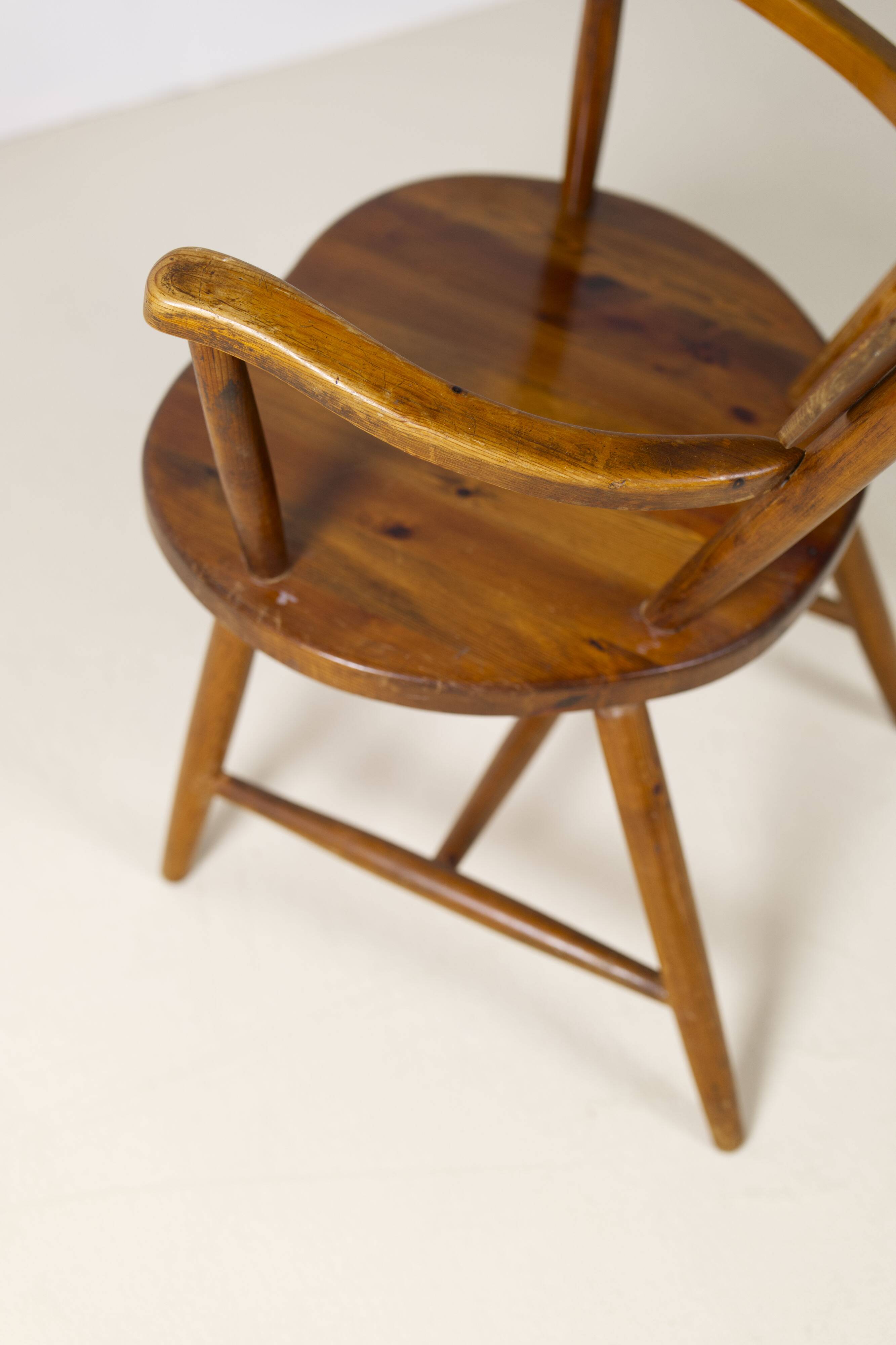 Swedish cabin lounge armchair, 1950s