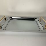 Metal and brass tray
