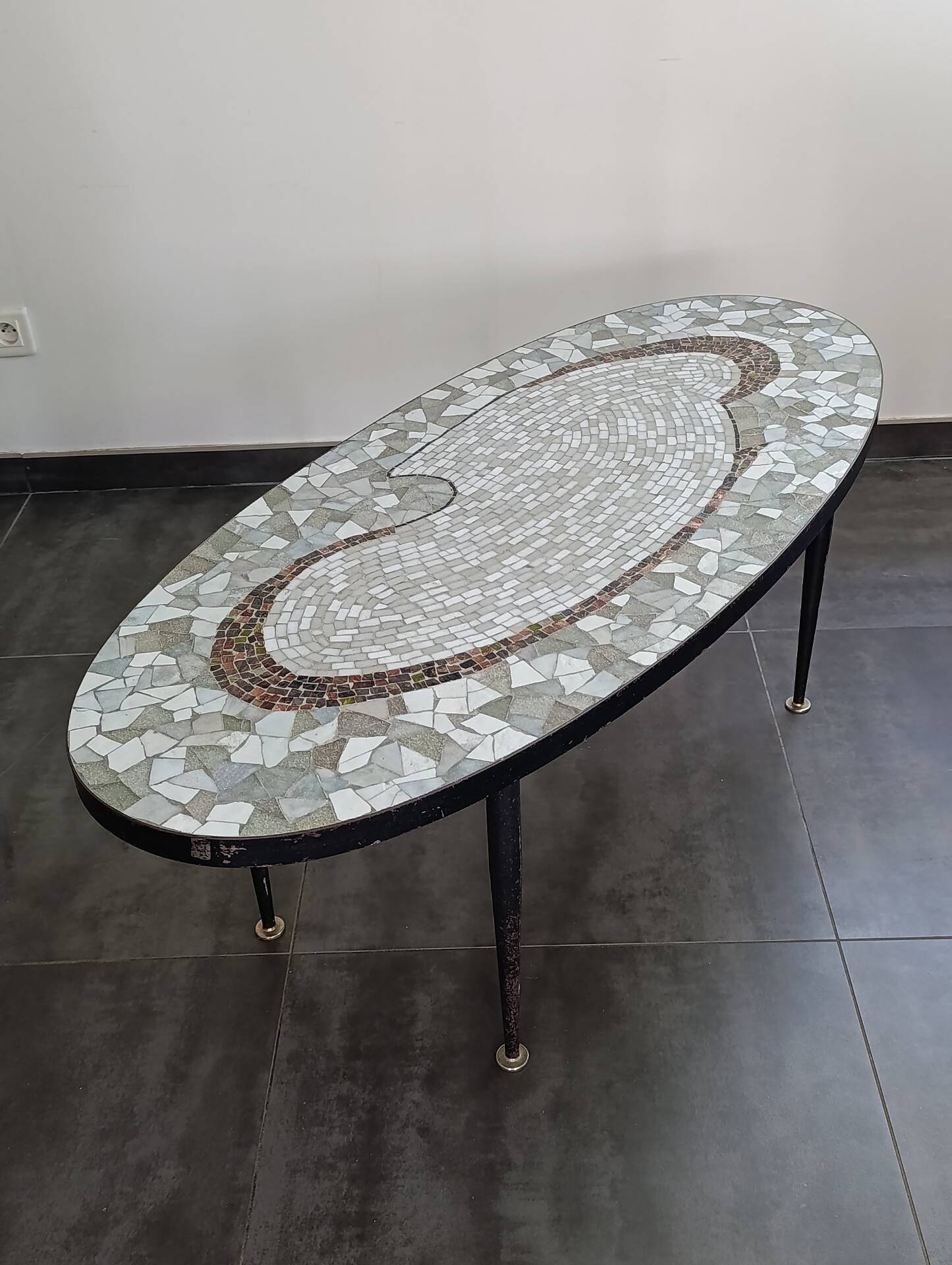 Table basse vintage mosaïque