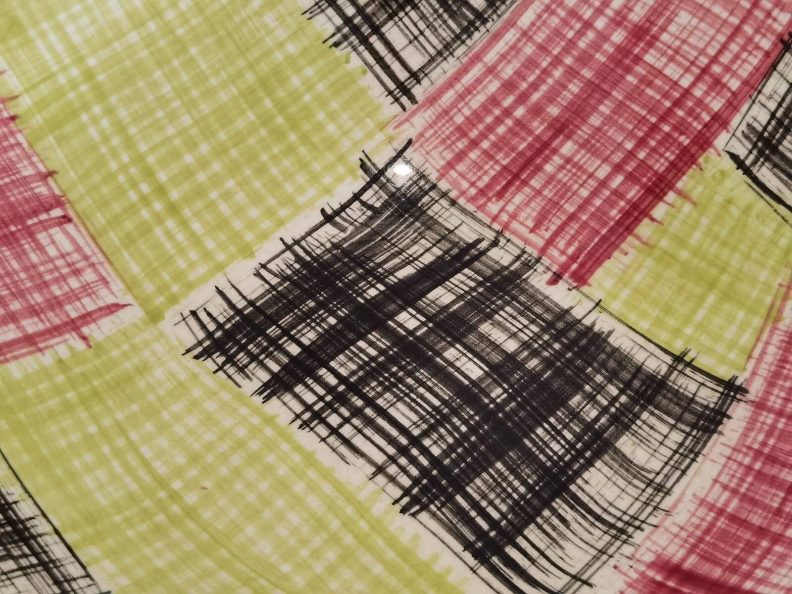 Sarreguemines promocolor France vintage hollow dish