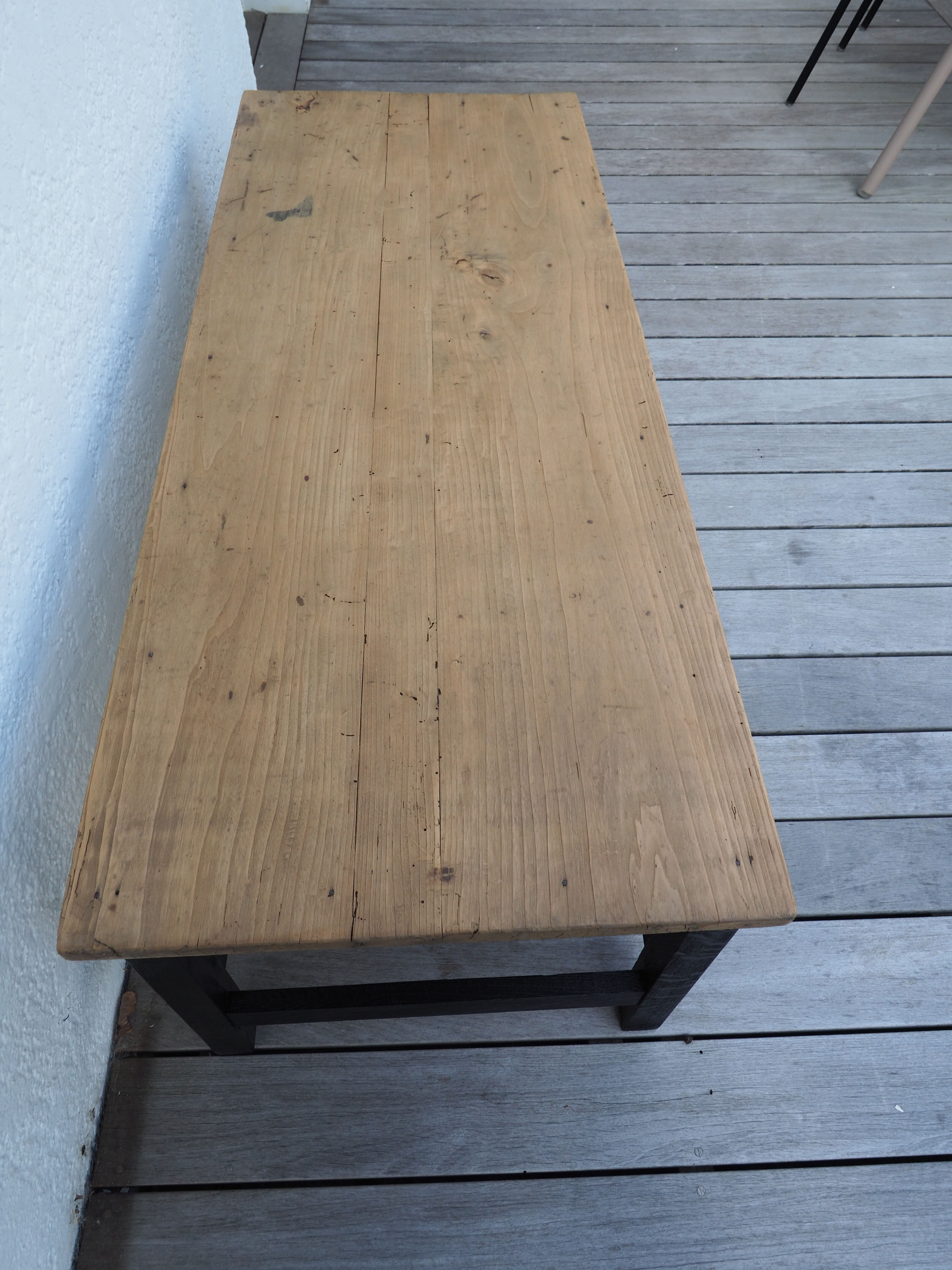 Oak and pine coffee table