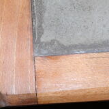 Waxed concrete top table