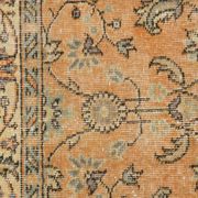 5x9 Vintage Orange Floral Turkish Area Rug, 160x271Cm