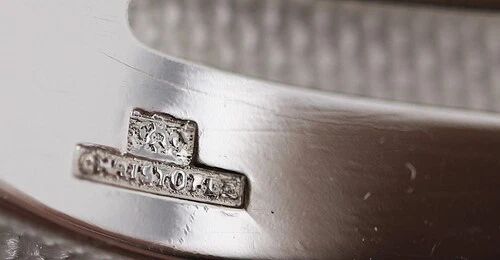 Christofle Marly, cake service: 12 forks + serving cake knife.