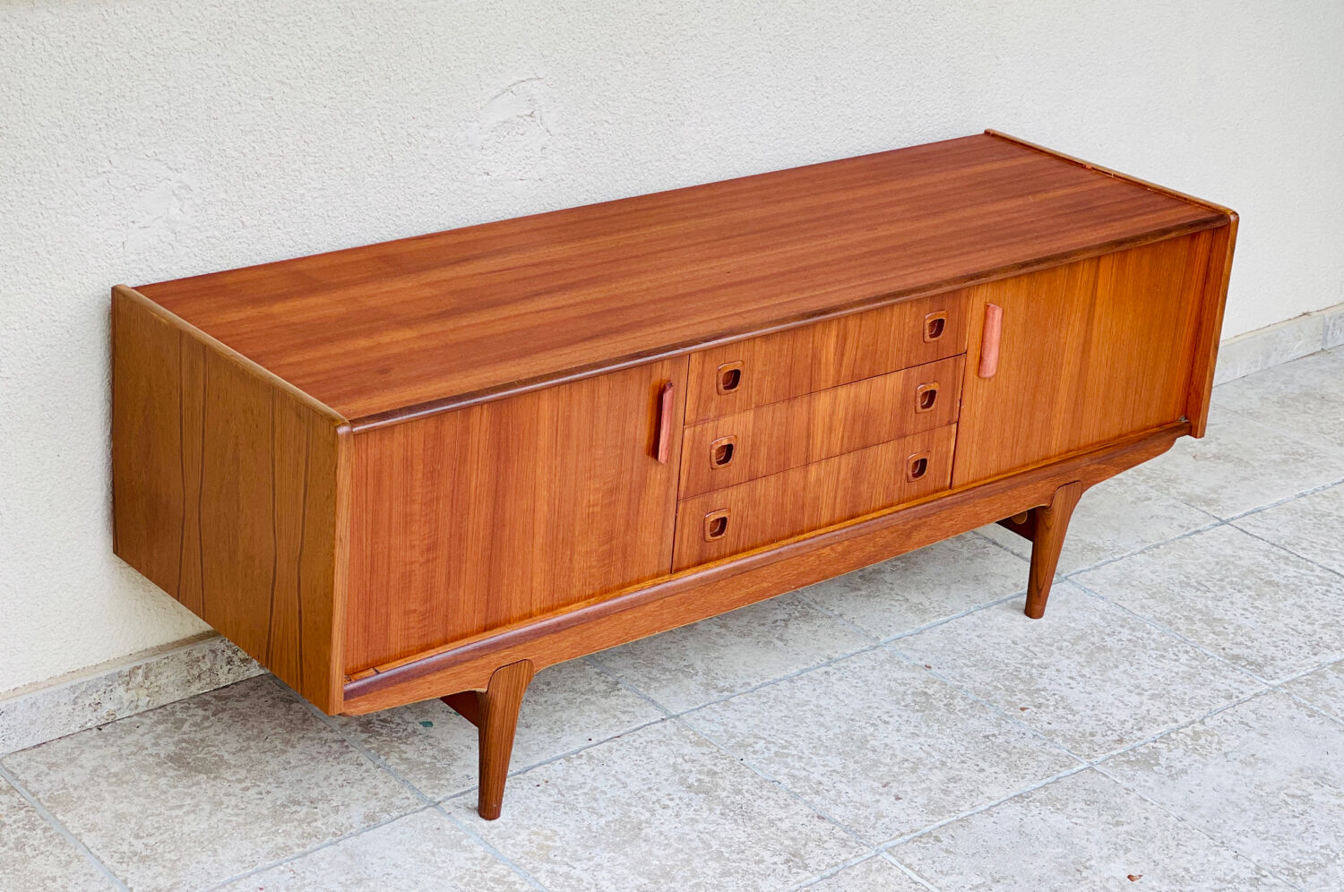 Scandinavian teak row