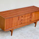 Scandinavian teak row
