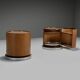 Set of Round Wooden Dry Bars by Mario Sabot, Italy 1970s