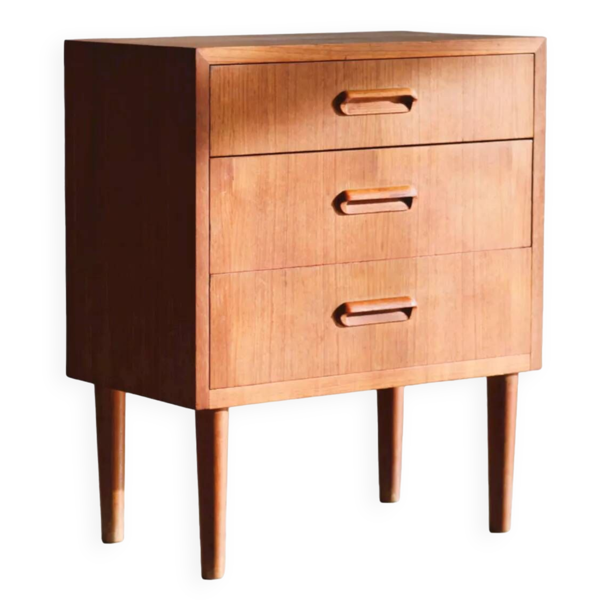 Vintage teak chest of drawers, Denmark, 1960s.