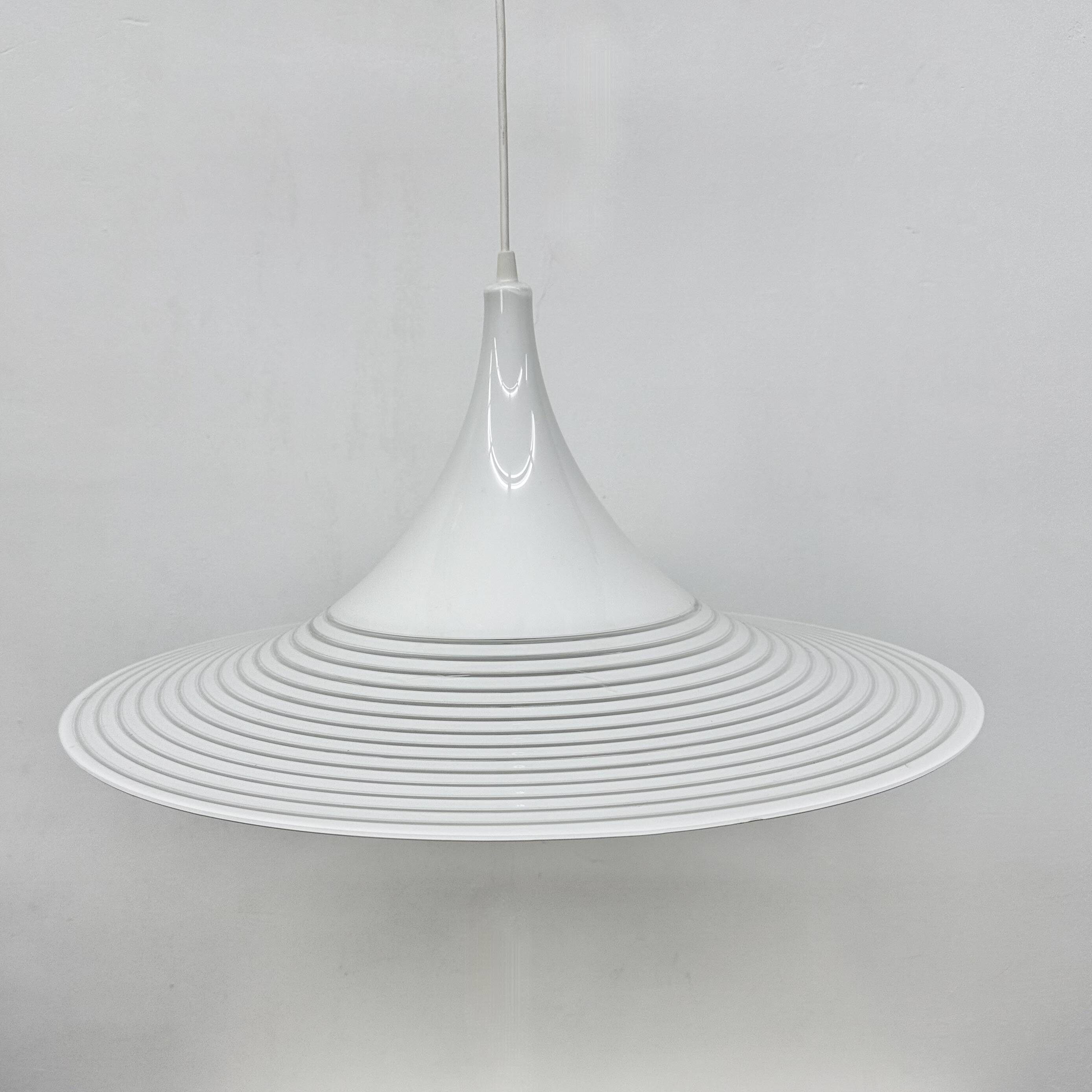 Vintage lucite hanging lamp By Meblo Guzzini, 1980’s