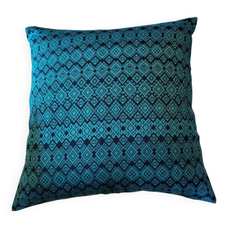 Kachin blue and turquoise cushion cover (RIDA)