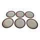 Digoin sarreguemines opaque porcelain dinner plates, pasteur pattern