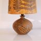 Sandstone lamp by Alain Blanchard 1970