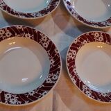 4 Amandinoise soup plates