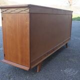 Rattan sideboard attributed to Audoux Minet