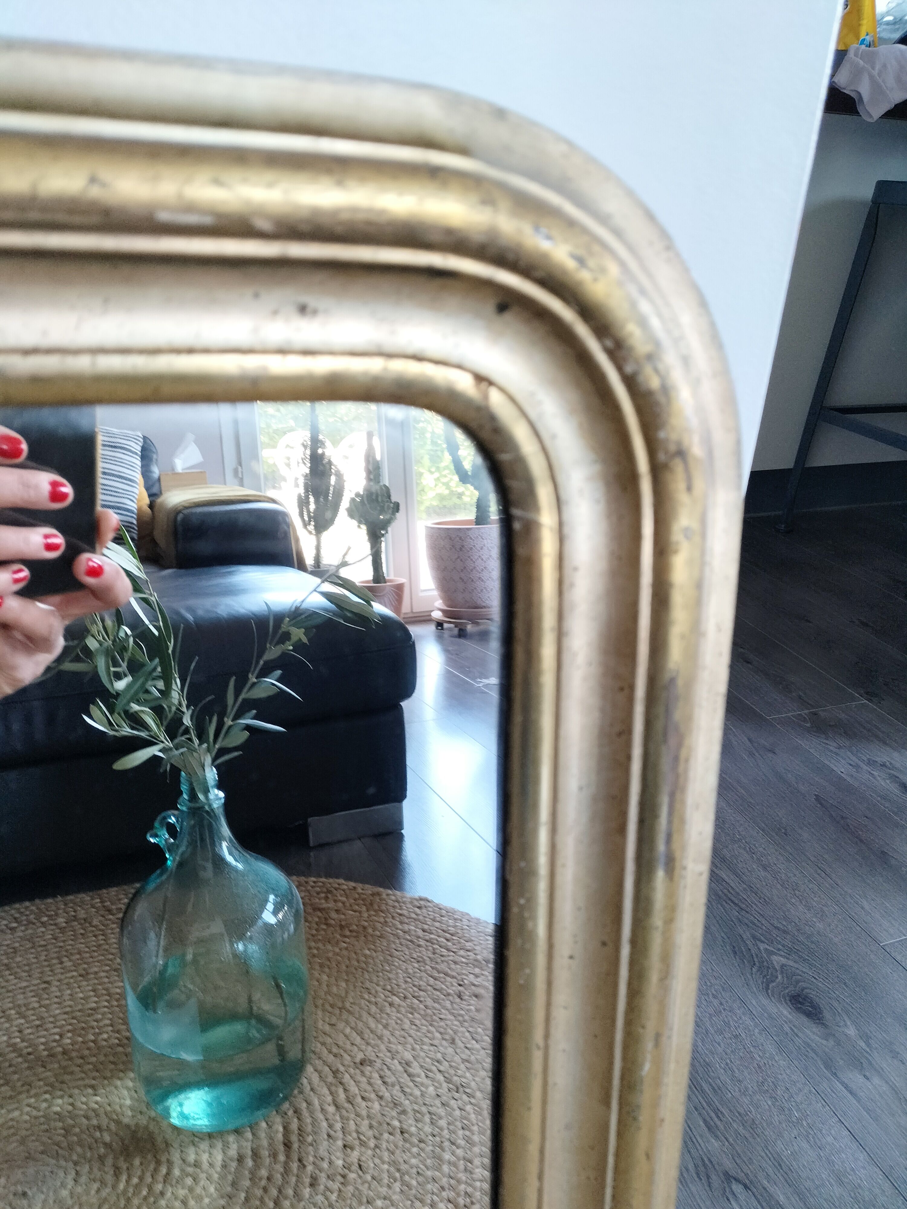 Gilded Louis Philippe mirror