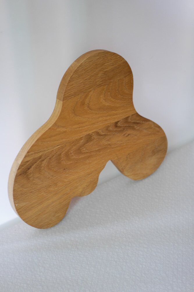 Serving platter in oak by Alvar Aalto for Iittala