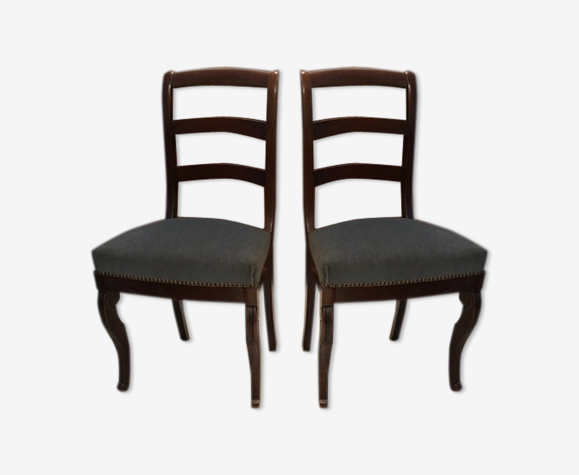 2 chaises assise velours