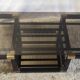 Designer coffee table in metal and smoked glass, 70s-80s