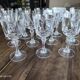 Lot de 12 verres à vin blanc en cristal ciselé