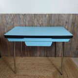 Blue Formica table