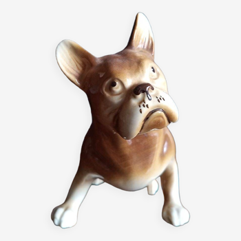 Royal dux - chien en porcelaine - h 11,5 cm - marque au triangle rose