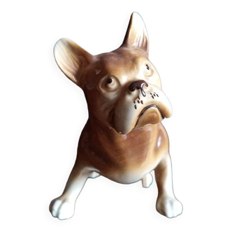 Royal dux - chien en porcelaine - h 11,5 cm - marque au triangle rose