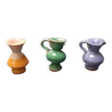 Set of 3 mini terracotta pitchers