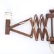 Extendable wooden wall lamp by Translandia, 70s