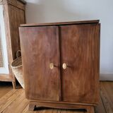 Walnut bar cabinet
