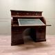 Cylinder desk in flamed mahogany empire style 19th century