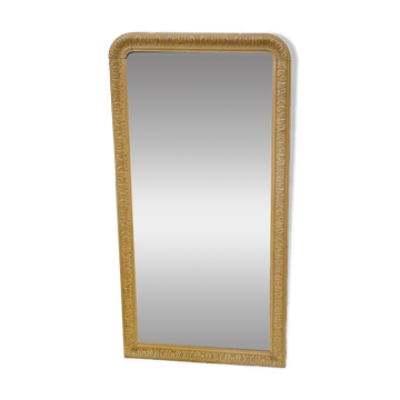 Miroir Louis Philippe en bois et stuc patiné XIX siècle