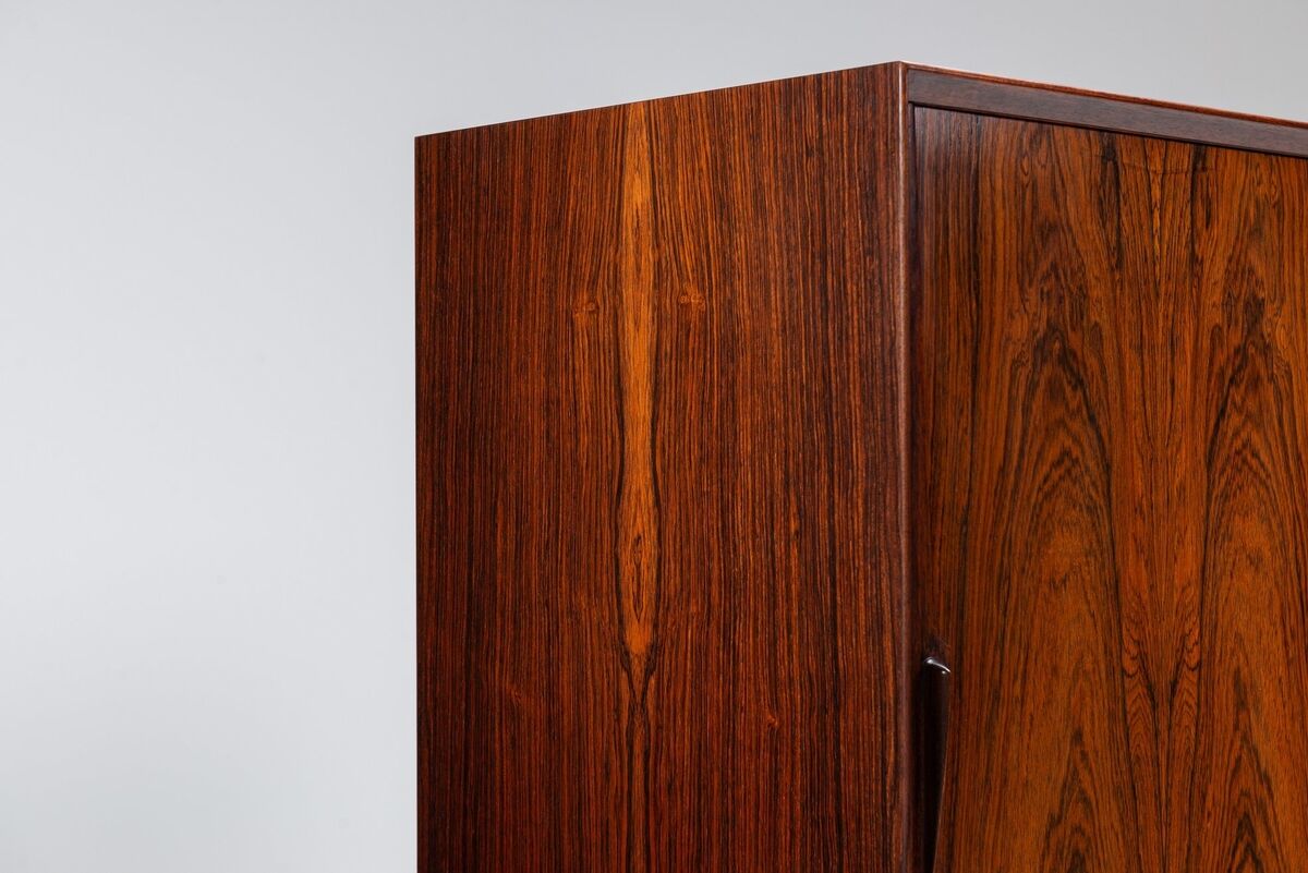 Gunni Omann highboard model 19 in rosewood Omann Jun Denmark 1960