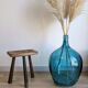 Antique tripod stool in patinated solid wood