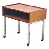Hi-fi furniture, sideboard, extra on casters, vintage teak 1960