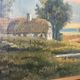 Vintage Landscape oil on canvas With Wooden frame