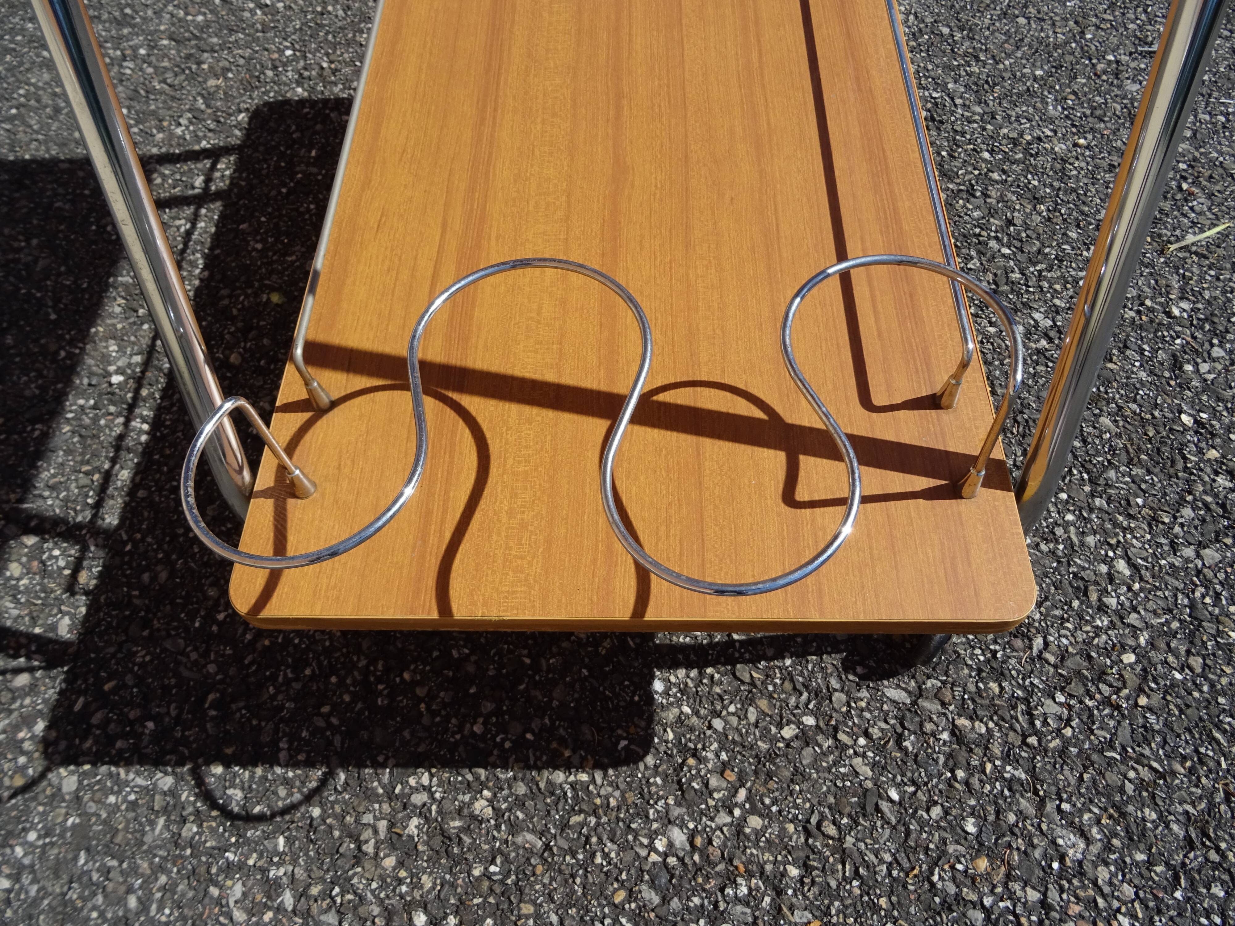 Vintage 1960s serving trolley bar