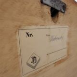 Wall mirror with drawer, 132x55 cm