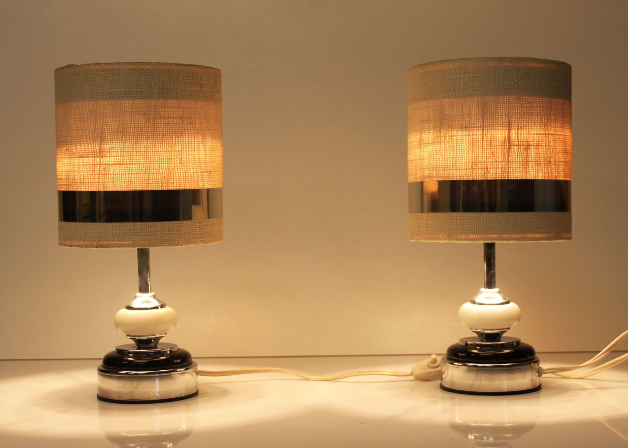 Paire de lampes de marque Delmas