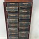 Louis Philippe period cabinet in mahogany veneer, 19th century.