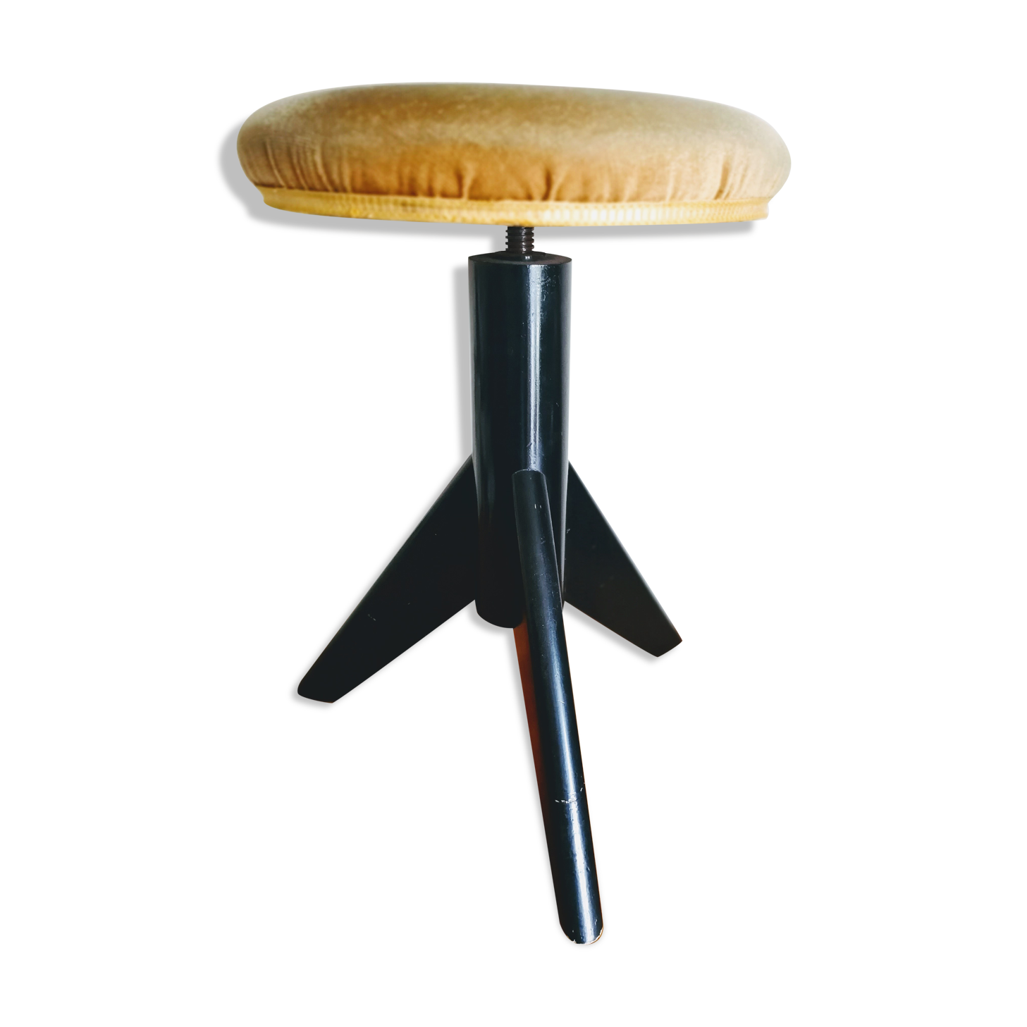 Compass feet piano stool