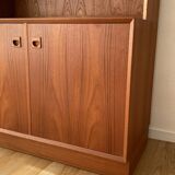 Scandinavian teak display cabinet from the 60s by Erik Brouer