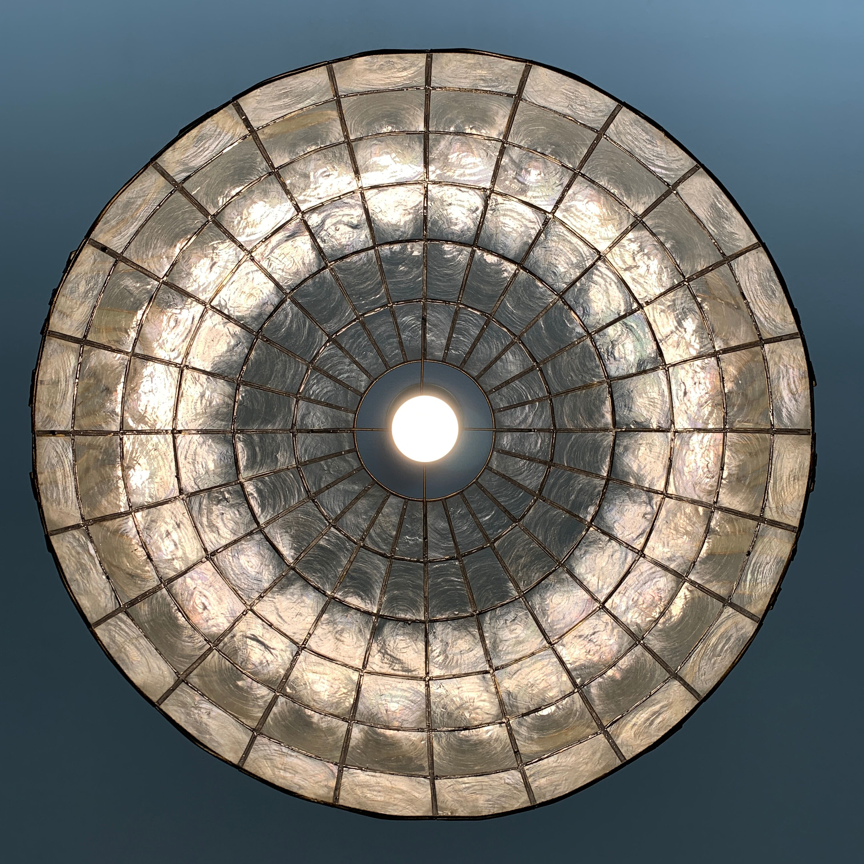Capiz mother-of-pearl hanging  floral pattern